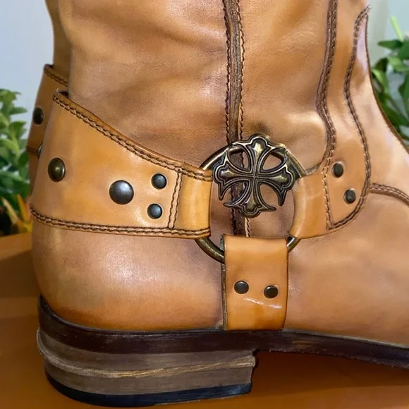 Mark Nason Bitterend Rock Lives Italian Leather Mens Boots Size 10 With Box